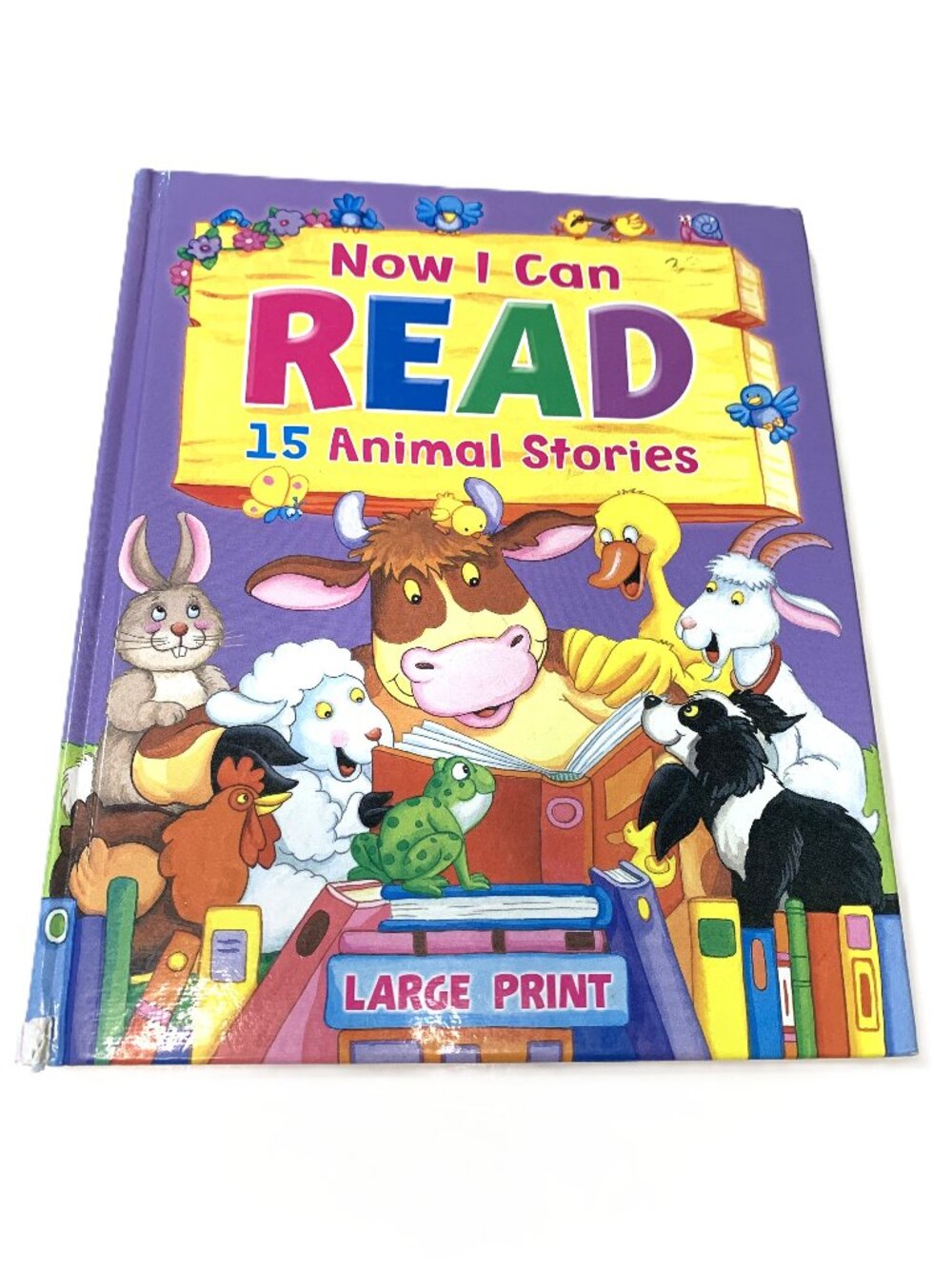 Now I can Read: 15 Animal Stories. Large Print. With Pictures. Hard Cover.